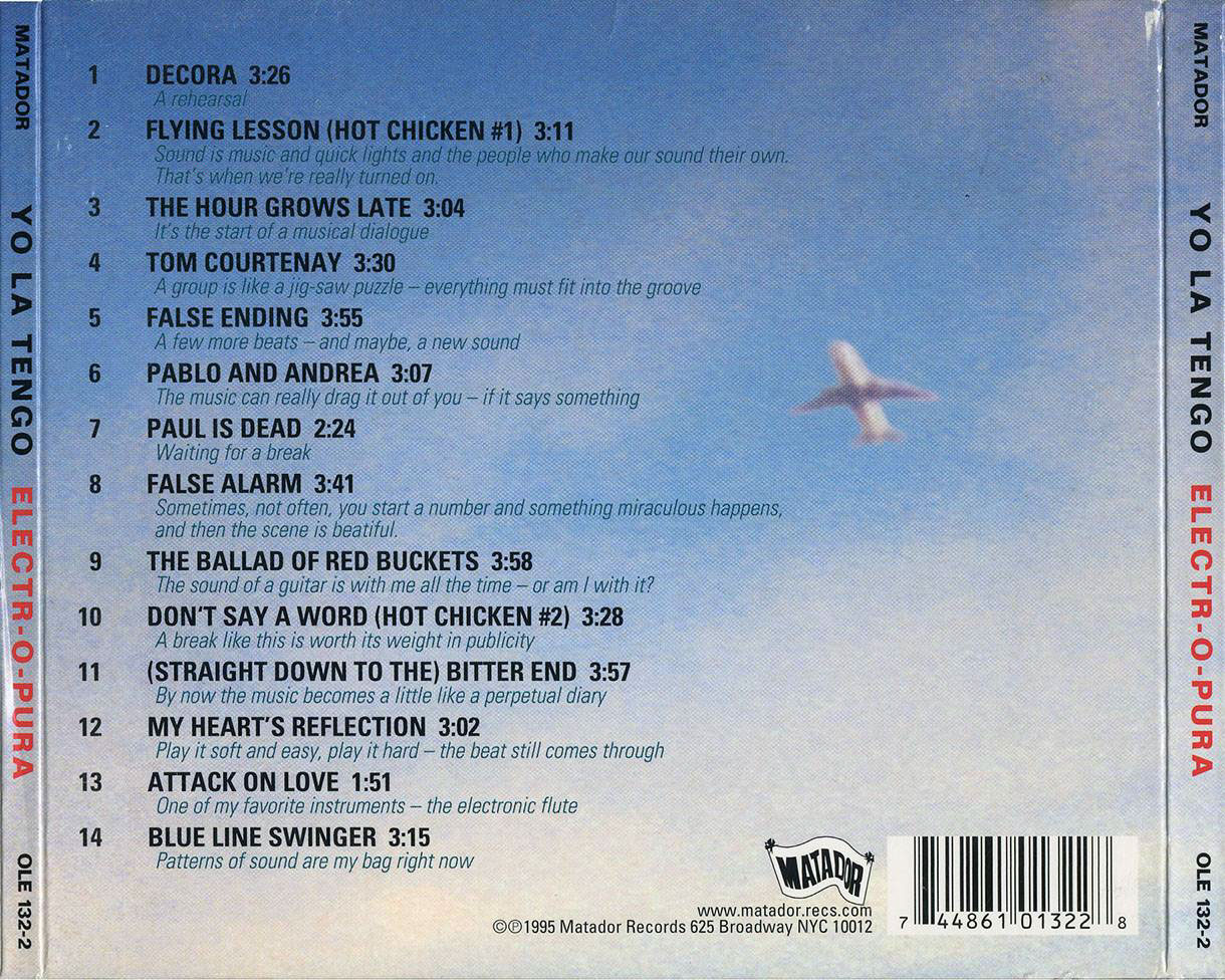 the back of the Electr-o-pura CD